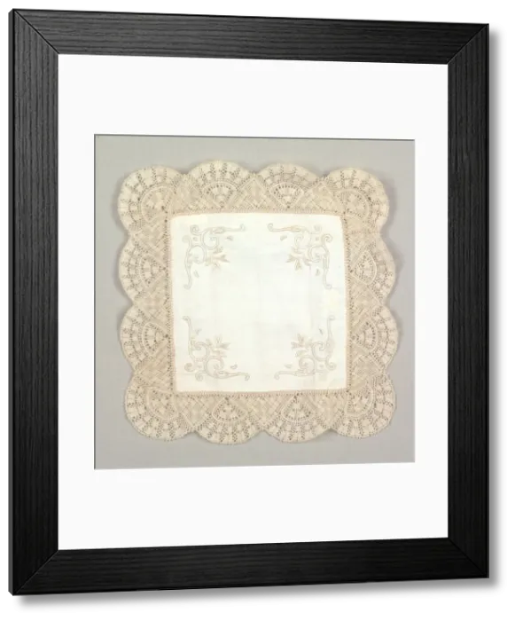 Framed Print : Lace, 19th century. Creator: Unknown Framed Print : Lace, 19th century. Creator: Unknown