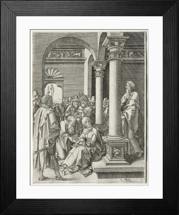 Framed Print : LAdoration des Rois, 1516. Creator: Ludwig Krug (German, 1490-1532) Framed Print : LAdoration des Rois, 1516. Creator: Ludwig Krug (German, 1490-1532)