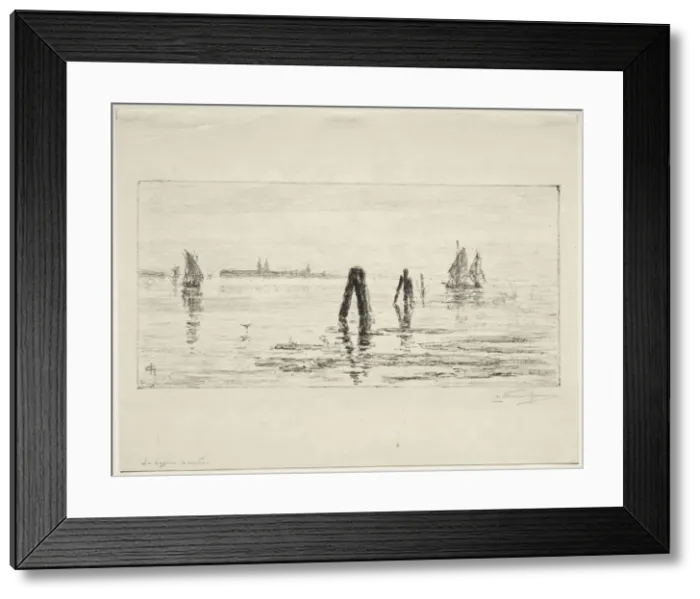 Framed Print : Lagoon, Morning. Creator: Charles Nicolas Storm van s-Gravesande (Dutch, 1841-1924) Framed Print : Lagoon, Morning. Creator: Charles Nicolas Storm van s-Gravesande (Dutch, 1841-1924)