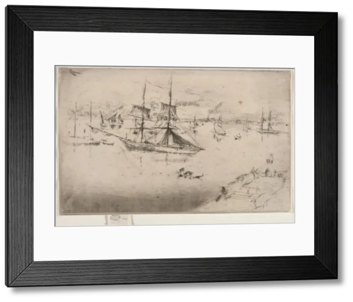 Framed Print : Lagoon: Noon, 1886. Creator: James McNeill Whistler (American, 1834-1903) Framed Print : Lagoon: Noon, 1886. Creator: James McNeill Whistler (American, 1834-1903)