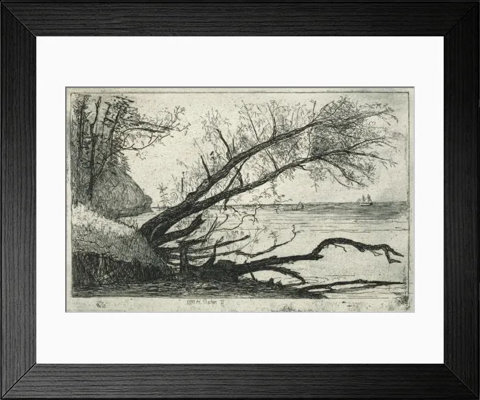 Framed Print : Lake Shore, Cleveland, 20th century. Creator: Otto H. Bacher (American, 1856-1909) Framed Print : Lake Shore, Cleveland, 20th century. Creator: Otto H. Bacher (American, 1856-1909)