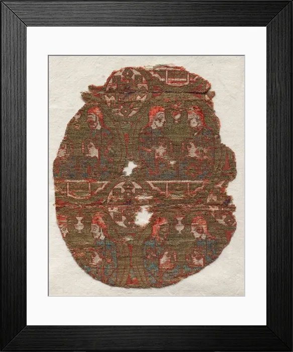 Framed Print : Lampas with musicians, 1200s. Creator: Unknown Framed Print : Lampas with musicians, 1200s. Creator: Unknown
