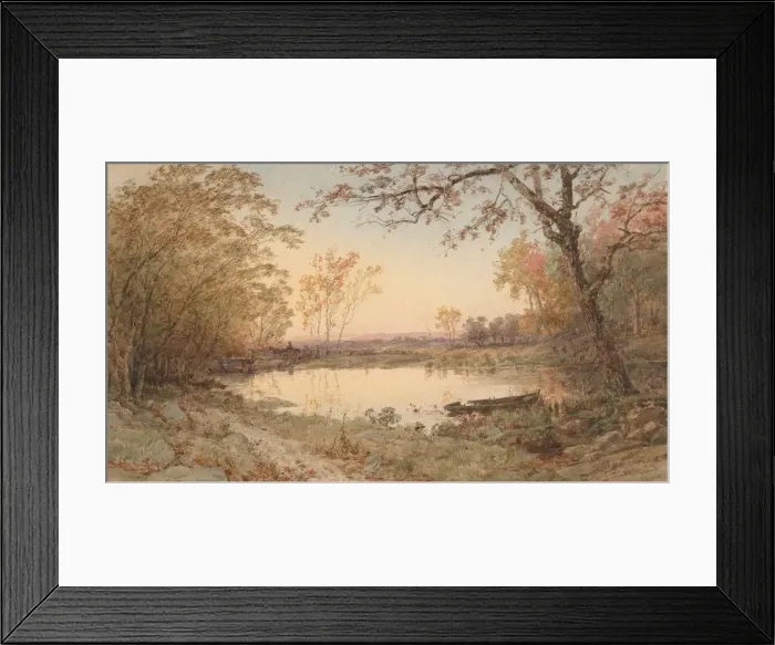 Framed Print : Landscape (Hastings-on-Hudson), 1888. Creator: Jasper F. Cropsey (American, 1823-1900) Framed Print : Landscape (Hastings-on-Hudson), 1888. Creator: Jasper F. Cropsey (American, 1823-1900)