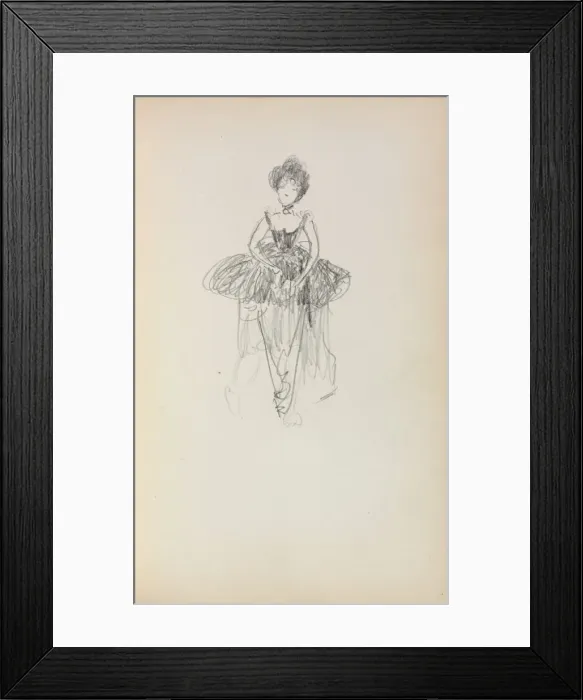 Framed Print : Italian Sketchbook: Ballerina (page 231), 1898-1899. Creator: Maurice Prendergast (American Framed Print : Italian Sketchbook: Ballerina (page 231), 1898-1899. Creator: Maurice Prendergast (American