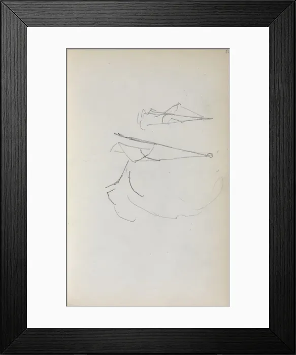Framed Print : Italian Sketchbook: Sails (page 36), 1898-1899. Creator: Maurice Prendergast (American, 1858-1924) Framed Print : Italian Sketchbook: Sails (page 36), 1898-1899. Creator: Maurice Prendergast (American, 1858-1924)