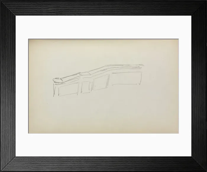 Framed Print : Italian Sketchbook: Squares and Rectangles (page 59), 1898-1899. Creator: Maurice Prendergast