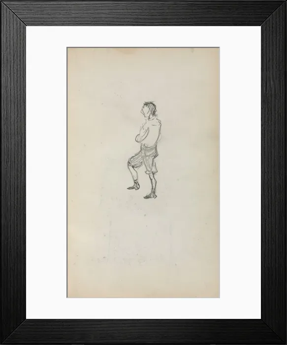 Framed Print : Italian Sketchbook: Standing Boy (page 245), 1898-1899. Creator: Maurice Prendergast (American Framed Print : Italian Sketchbook: Standing Boy (page 245), 1898-1899. Creator: Maurice Prendergast (American
