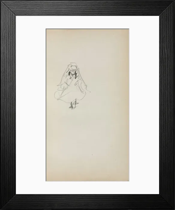 Framed Print : Italian Sketchbook: Standing Girl (page 257), 1898-1899. Creator: Maurice Prendergast (American Framed Print : Italian Sketchbook: Standing Girl (page 257), 1898-1899. Creator: Maurice Prendergast (American