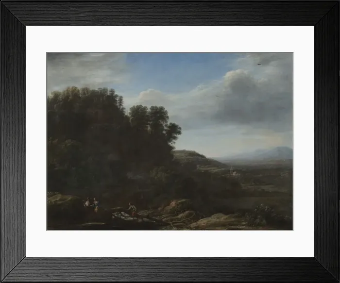 Framed Print : Italian Landscape, c. 1630. Creator: Claude Lorrain (French, 1604-1682) Framed Print : Italian Landscape, c. 1630. Creator: Claude Lorrain (French, 1604-1682)