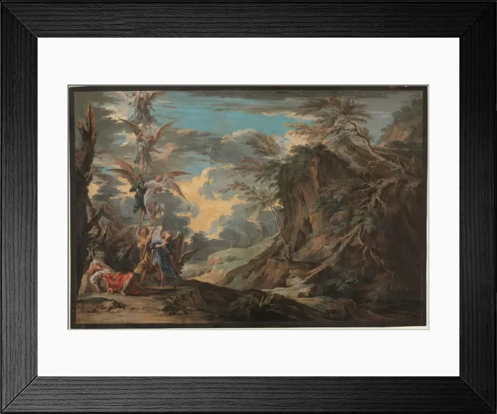 Framed Print : Jacobs Dream, c. 1720. Creator: Joseph Goupy (British, 1686-bef. 1770) Framed Print : Jacobs Dream, c. 1720. Creator: Joseph Goupy (British, 1686-bef. 1770)