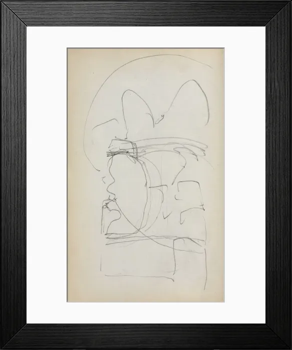 Framed Print : Italian Sketchbook: Abstract Sketch (page 5), 1898-1899. Creator: Maurice Prendergast (American Framed Print : Italian Sketchbook: Abstract Sketch (page 5), 1898-1899. Creator: Maurice Prendergast (American