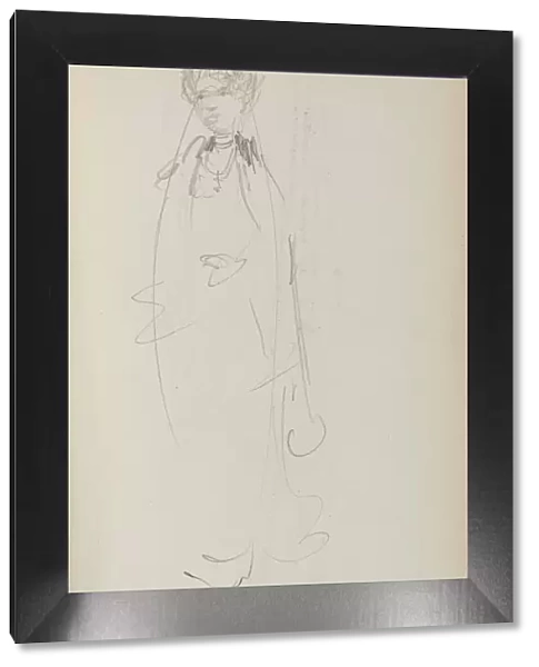Italian Sketchbook: Standing Woman (page 72), 1898-1899. Creator: Maurice Prendergast (American
