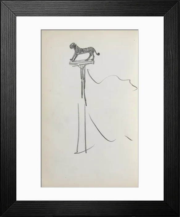 Framed Print : Italian Sketchbook: San Marco Lion (?) (page 39), 1898-1899. Creator: Maurice Prendergast Framed Print : Italian Sketchbook: San Marco Lion (?) (page 39), 1898-1899. Creator: Maurice Prendergast