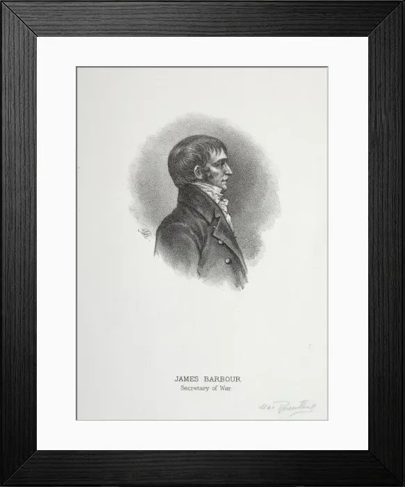 Framed Print : James Barbour. Creator: Max Rosenthal (American, 1833-1918) Framed Print : James Barbour. Creator: Max Rosenthal (American, 1833-1918)