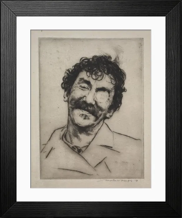 Framed Print : James MacNeill Whistler. Creator: Mortimer Menpes (British, 1860-1938) Framed Print : James MacNeill Whistler. Creator: Mortimer Menpes (British, 1860-1938)