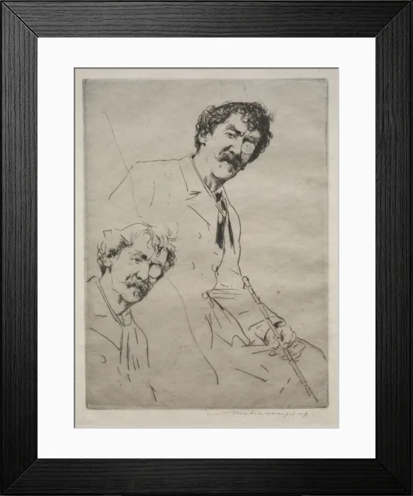 Framed Print : James MacNeill Whistler. Creator: Mortimer Menpes (British, 1860-1938) Framed Print : James MacNeill Whistler. Creator: Mortimer Menpes (British, 1860-1938)