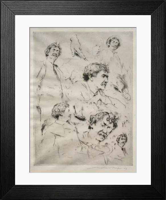 Framed Print : James MacNeill Whistler. Creator: Mortimer Menpes (British, 1860-1938) Framed Print : James MacNeill Whistler. Creator: Mortimer Menpes (British, 1860-1938)