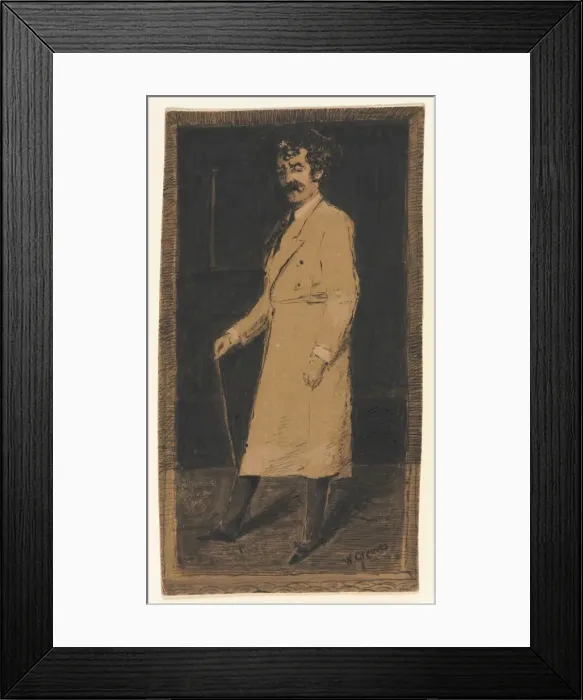 Framed Print : James McNeill Whistler. Creator: Walter Greaves (British, 1841-1930) Framed Print : James McNeill Whistler. Creator: Walter Greaves (British, 1841-1930)