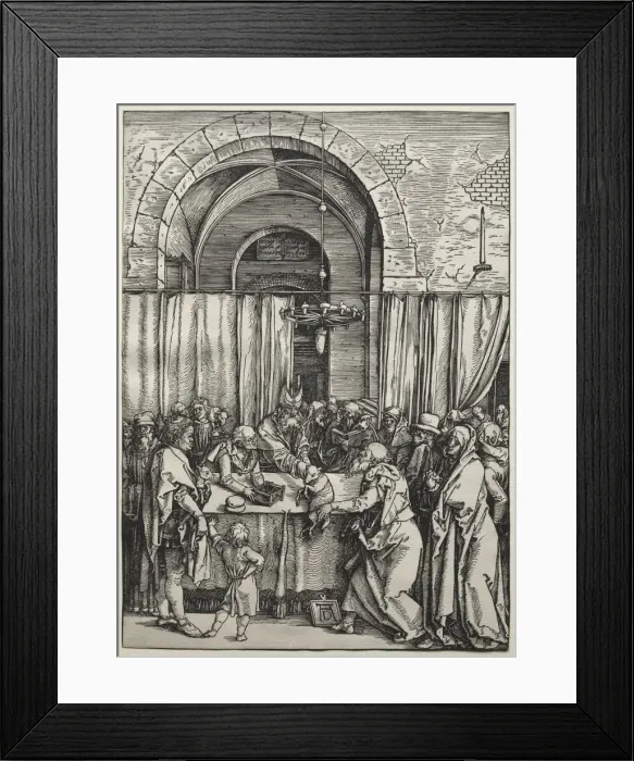 Framed Print : Joachims Offering Rejected by the High Priest, c. 1504-1505. Creator: Albrecht Dürer (German Framed Print : Joachims Offering Rejected by the High Priest, c. 1504-1505. Creator: Albrecht Dürer (German