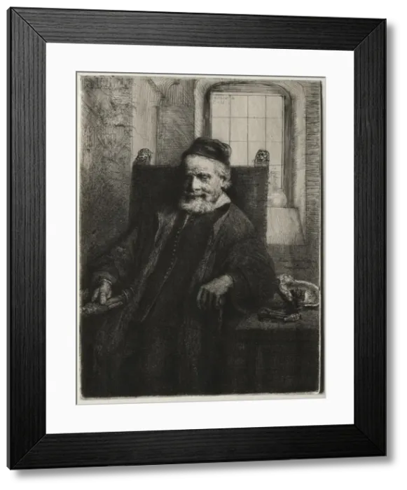 Framed Print : Jan Lutma, Goldsmith, 1656. Creator: Rembrandt van Rijn (Dutch, 1606-1669) Framed Print : Jan Lutma, Goldsmith, 1656. Creator: Rembrandt van Rijn (Dutch, 1606-1669)