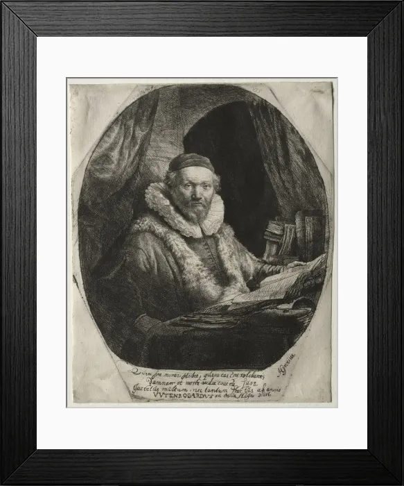 Framed Print : Jan Uytenbogaert, Preacher of the Remonstrants, 1635. Creator: Rembrandt van Rijn (Dutch Framed Print : Jan Uytenbogaert, Preacher of the Remonstrants, 1635. Creator: Rembrandt van Rijn (Dutch