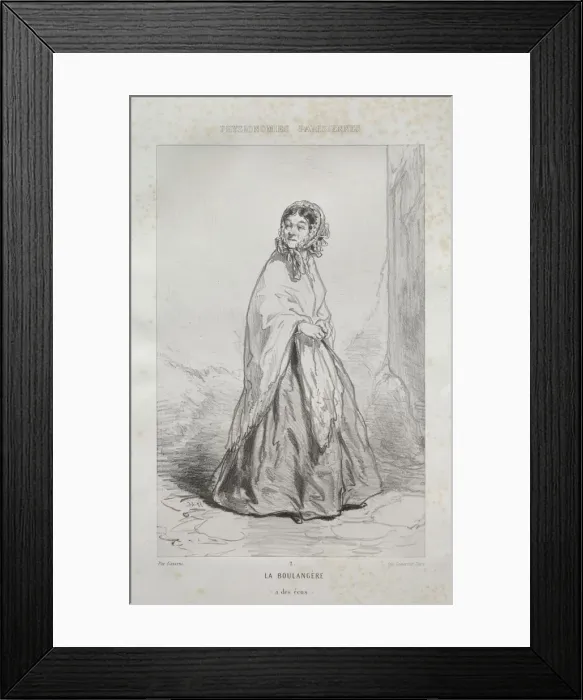 Framed Print : La Boulangere. Creator: Paul Gavarni (French, 1804-1866) Framed Print : La Boulangere. Creator: Paul Gavarni (French, 1804-1866)