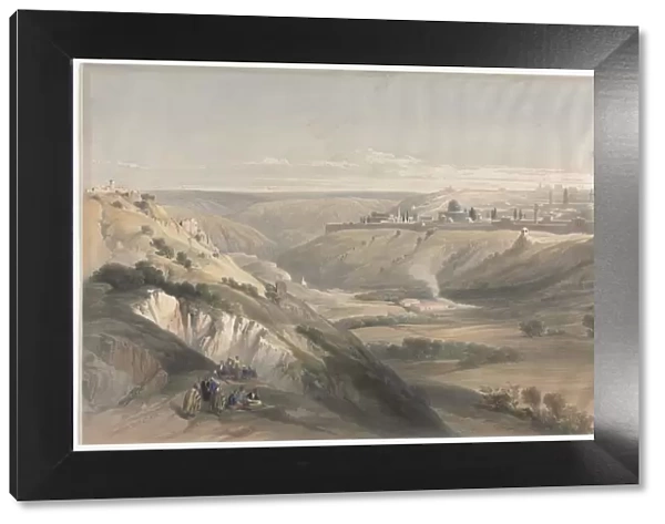 Jerusalem from the Mount of Olives, 1839. Creator: David Roberts (British, 1796-1864)
