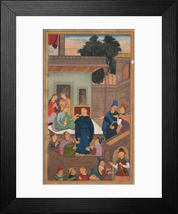 Framed Print : Jesus Raises Jairuss Daughter from the Dead, from a Mirror of Holiness (Mir at al-quds) Framed Print : Jesus Raises Jairuss Daughter from the Dead, from a Mirror of Holiness (Mir at al-quds)