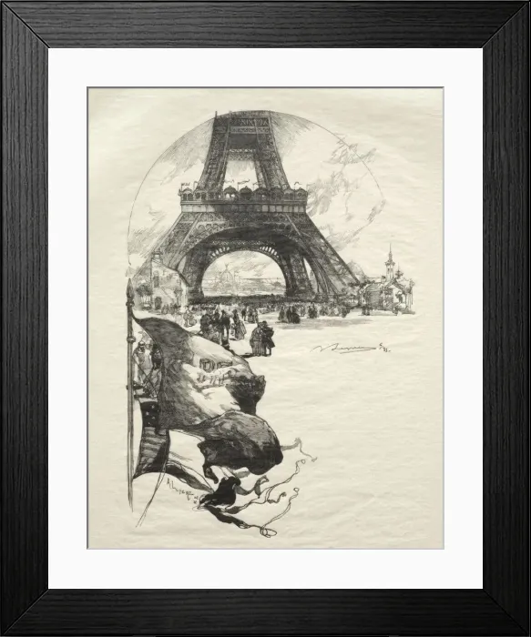 Framed Print : La Tour Eiffel. Creator: Auguste Louis Lepere (French, 1849-1918) Framed Print : La Tour Eiffel. Creator: Auguste Louis Lepere (French, 1849-1918)