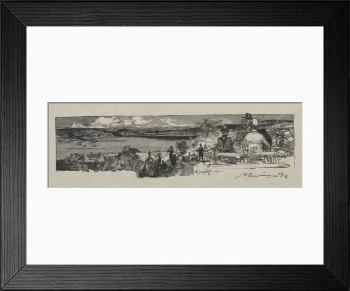 Framed Print : La Vallee de la Solle. Creator: Auguste Louis Lepere (French, 1849-1918) Framed Print : La Vallee de la Solle. Creator: Auguste Louis Lepere (French, 1849-1918)