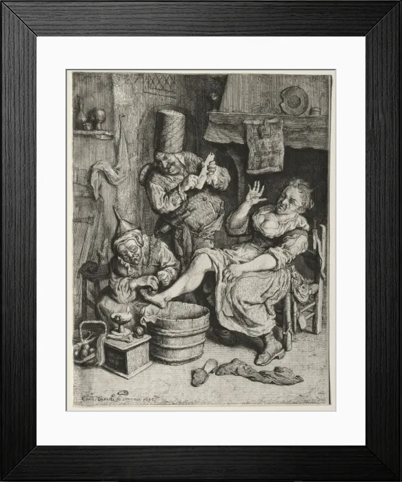 Framed Print : La Ventouse, 1695. Creator: Cornelis Dusart (Dutch, 1660-1704) Framed Print : La Ventouse, 1695. Creator: Cornelis Dusart (Dutch, 1660-1704)