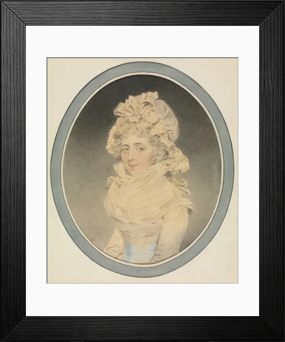 Framed Print : Lady Caroline Wrottesley, 1792. Creator: John Downman (British, 1750-1824) Framed Print : Lady Caroline Wrottesley, 1792. Creator: John Downman (British, 1750-1824)