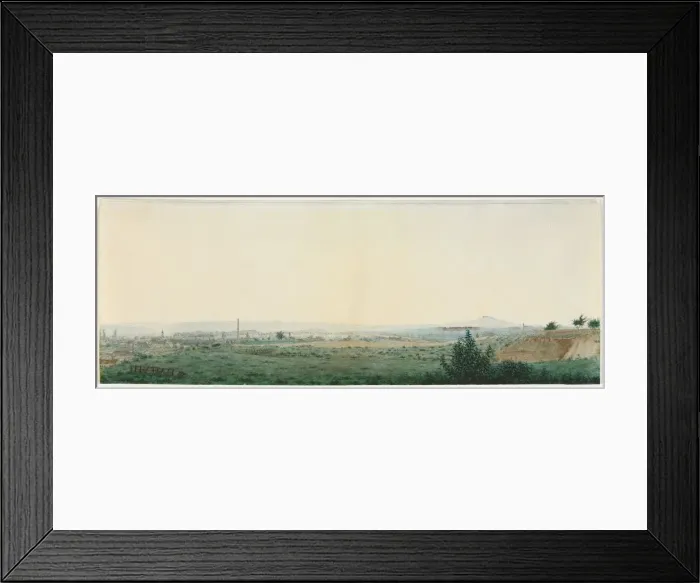 Framed Print : Landscape Near Paris, c. 1860. Creator: Leon Bonvin (French, 1834-1866) Framed Print : Landscape Near Paris, c. 1860. Creator: Leon Bonvin (French, 1834-1866)
