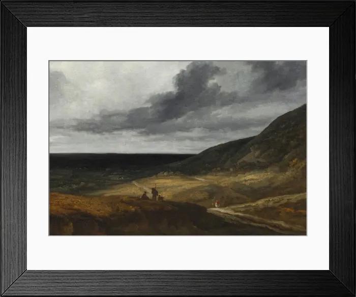 Framed Print : Landscape Near Paris, c. 1840. Creator: Georges Michel (French, 1763-1843), attributed to Framed Print : Landscape Near Paris, c. 1840. Creator: Georges Michel (French, 1763-1843), attributed to