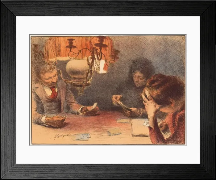Framed Print : La Lampe, 1899?. Creator: Francois Guiguet (French, 1860-1937); Imprimerie Champenois Framed Print : La Lampe, 1899?. Creator: Francois Guiguet (French, 1860-1937); Imprimerie Champenois