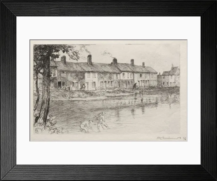 Framed Print : La Mare de la Prairie, Crevecoeur, 1913. Creator: Auguste Louis Lepere (French Framed Print : La Mare de la Prairie, Crevecoeur, 1913. Creator: Auguste Louis Lepere (French