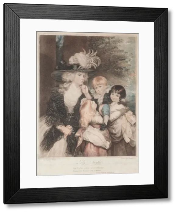 Framed Print : Lady Smith and Her Children, 1789. Creator: Francesco Bartolozzi (British, 1727-1815) Framed Print : Lady Smith and Her Children, 1789. Creator: Francesco Bartolozzi (British, 1727-1815)
