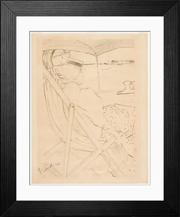 Framed Print : La Passagere du 54, 1896. Creator: Henri de Toulouse-Lautrec (French, 1864-1901) Framed Print : La Passagere du 54, 1896. Creator: Henri de Toulouse-Lautrec (French, 1864-1901)