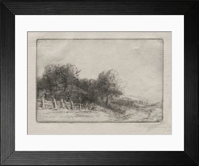 Framed Print : Landscape (Un Paysage). Creator: Alphonse Legros (French, 1837-1911) Framed Print : Landscape (Un Paysage). Creator: Alphonse Legros (French, 1837-1911)