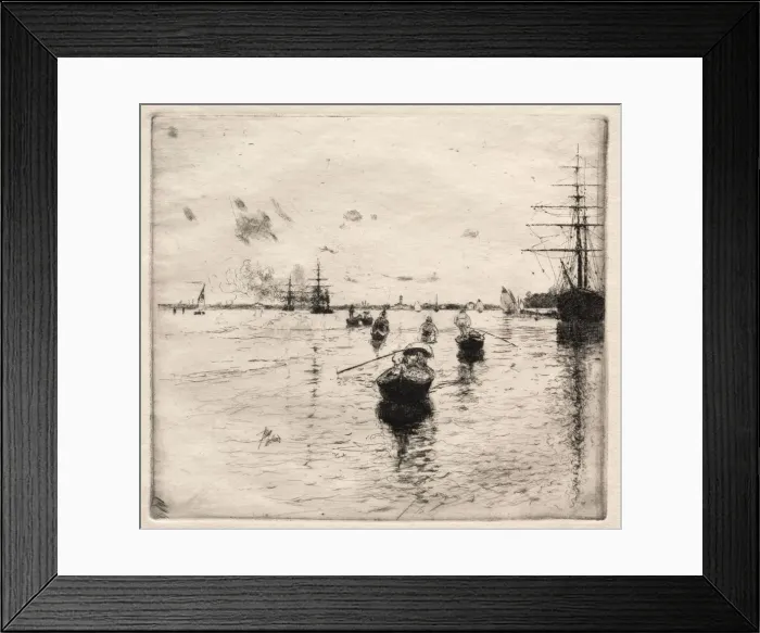 Framed Print : Lagoon with Steamers and Gondolas, 1885. Creator: Robert Frederick Blum (American, 1857-1903) Framed Print : Lagoon with Steamers and Gondolas, 1885. Creator: Robert Frederick Blum (American, 1857-1903)