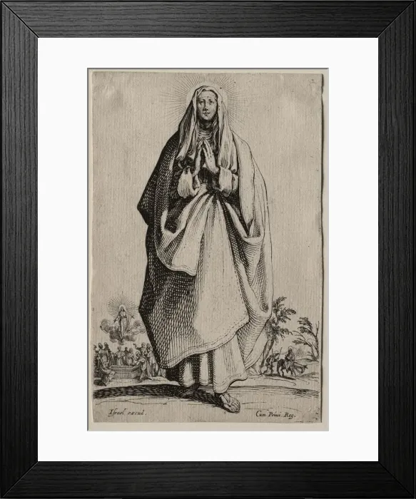 Framed Print : La Sainte Vierge. Creator: Jacques Callot (French, 1592-1635) Framed Print : La Sainte Vierge. Creator: Jacques Callot (French, 1592-1635)