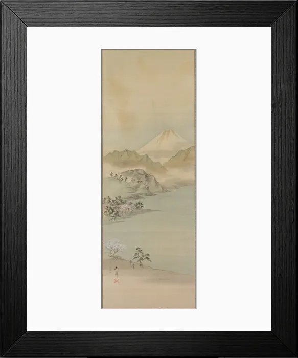 Framed Print : Lake Suwa, 19th century. Creator: Ando Hiroshige (Japanese, 1797-1858) Framed Print : Lake Suwa, 19th century. Creator: Ando Hiroshige (Japanese, 1797-1858)