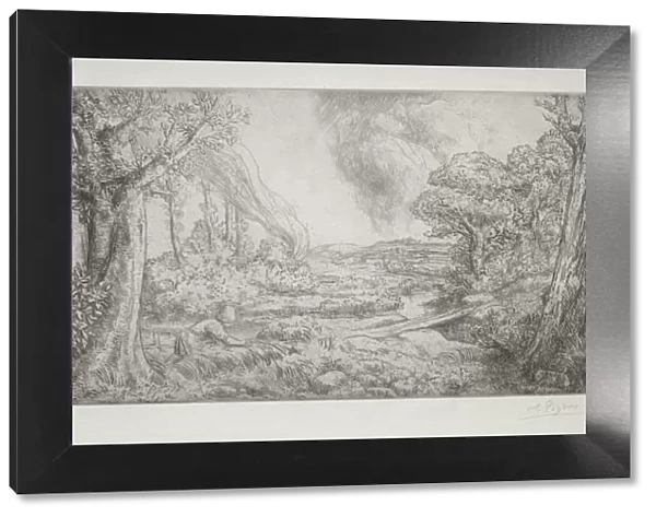 Landscape (Paysage). Creator: Alphonse Legros (French, 1837-1911)