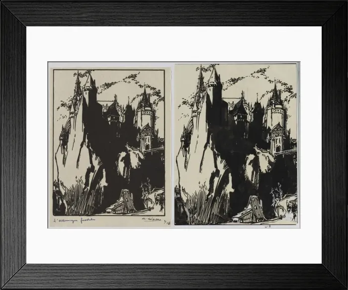 Framed Print : LAllemagne feedale, 1914. Creator: Auguste Louis Lepere (French, 1849-1918) Framed Print : LAllemagne feedale, 1914. Creator: Auguste Louis Lepere (French, 1849-1918)