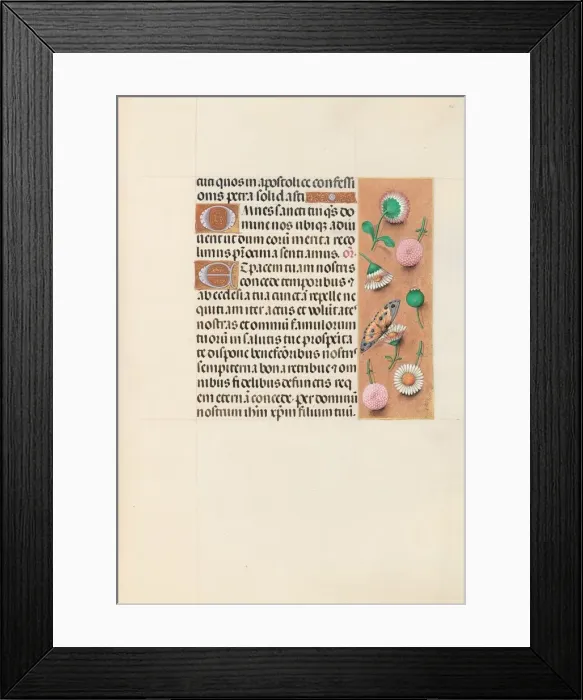Framed Print : Hours of Queen Isabella the Catholic, Queen of Spain: Fol. 145r, c. 1500. Creator Framed Print : Hours of Queen Isabella the Catholic, Queen of Spain: Fol. 145r, c. 1500. Creator