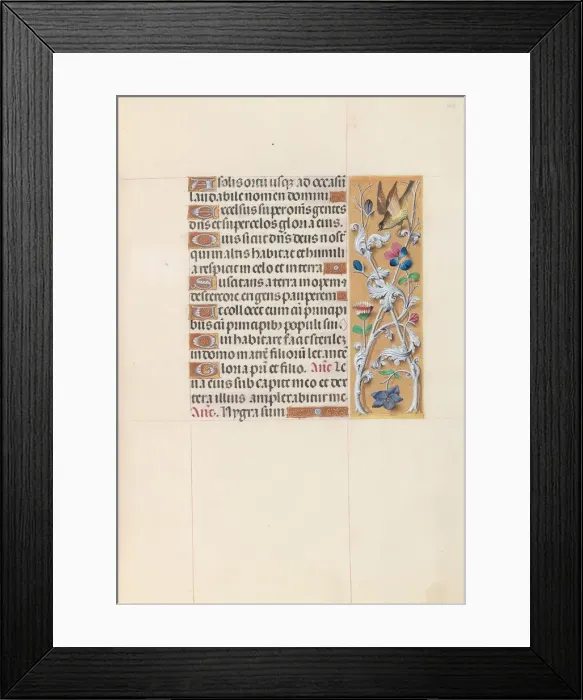 Framed Print : Hours of Queen Isabella the Catholic, Queen of Spain: Fol. 148r, c. 1500. Creator Framed Print : Hours of Queen Isabella the Catholic, Queen of Spain: Fol. 148r, c. 1500. Creator