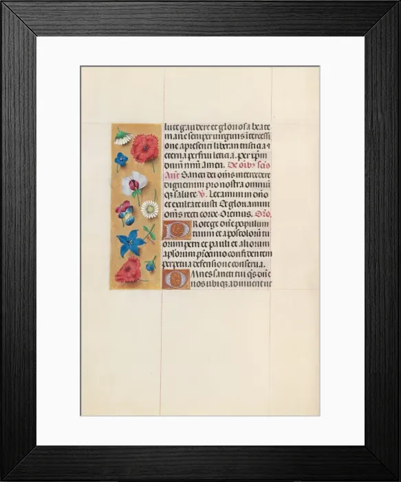 Framed Print : Hours of Queen Isabella the Catholic, Queen of Spain: Fol. 152v, c. 1500. Creator Framed Print : Hours of Queen Isabella the Catholic, Queen of Spain: Fol. 152v, c. 1500. Creator