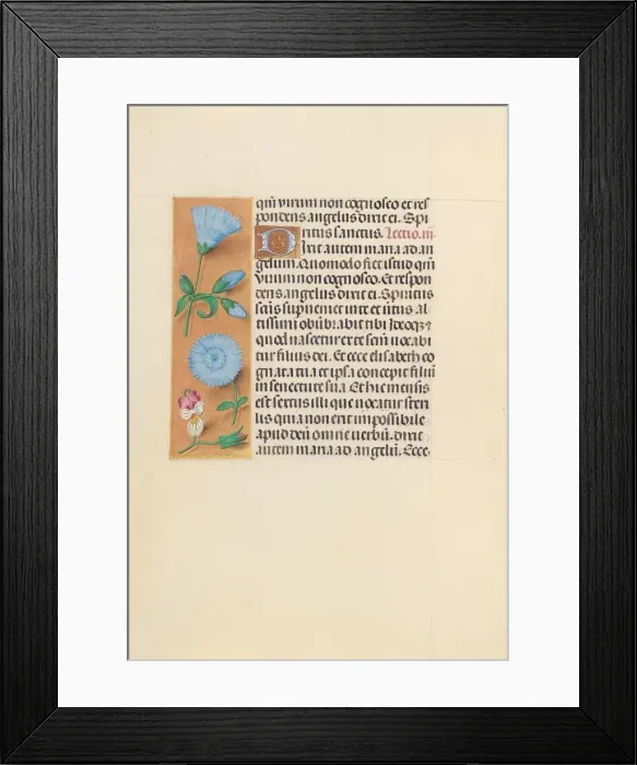 Framed Print : Hours of Queen Isabella the Catholic, Queen of Spain: Fol. 163v, c. 1500. Creator Framed Print : Hours of Queen Isabella the Catholic, Queen of Spain: Fol. 163v, c. 1500. Creator