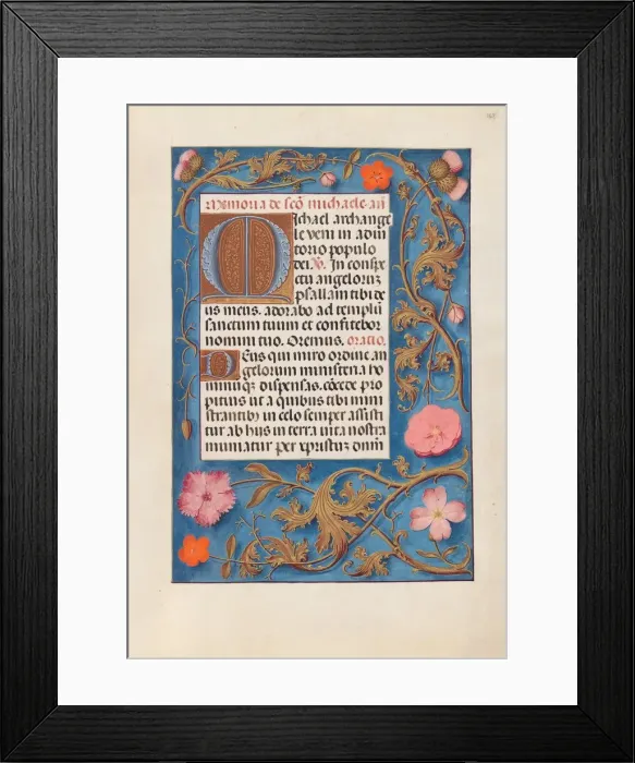 Framed Print : Hours of Queen Isabella the Catholic, Queen of Spain: Fol. 168r, c. 1500. Creator Framed Print : Hours of Queen Isabella the Catholic, Queen of Spain: Fol. 168r, c. 1500. Creator