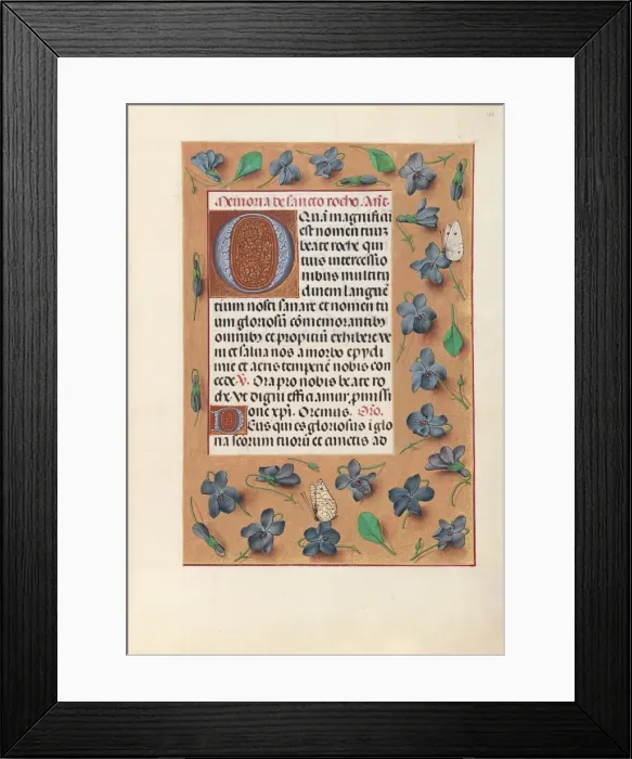 Framed Print : Hours of Queen Isabella the Catholic, Queen of Spain: Fol. 182r, c. 1500. Creator Framed Print : Hours of Queen Isabella the Catholic, Queen of Spain: Fol. 182r, c. 1500. Creator